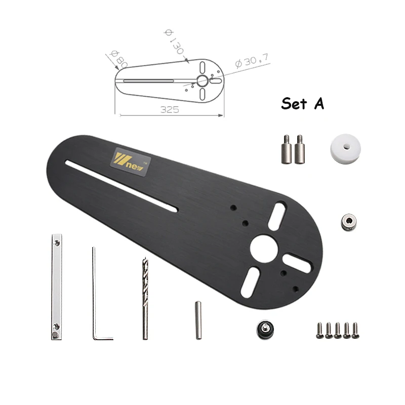 JDSR universal Circle Cutting jig For  Hand Trimmer Wood Router Milling Circle Trimming Machine tools DIY Accessories