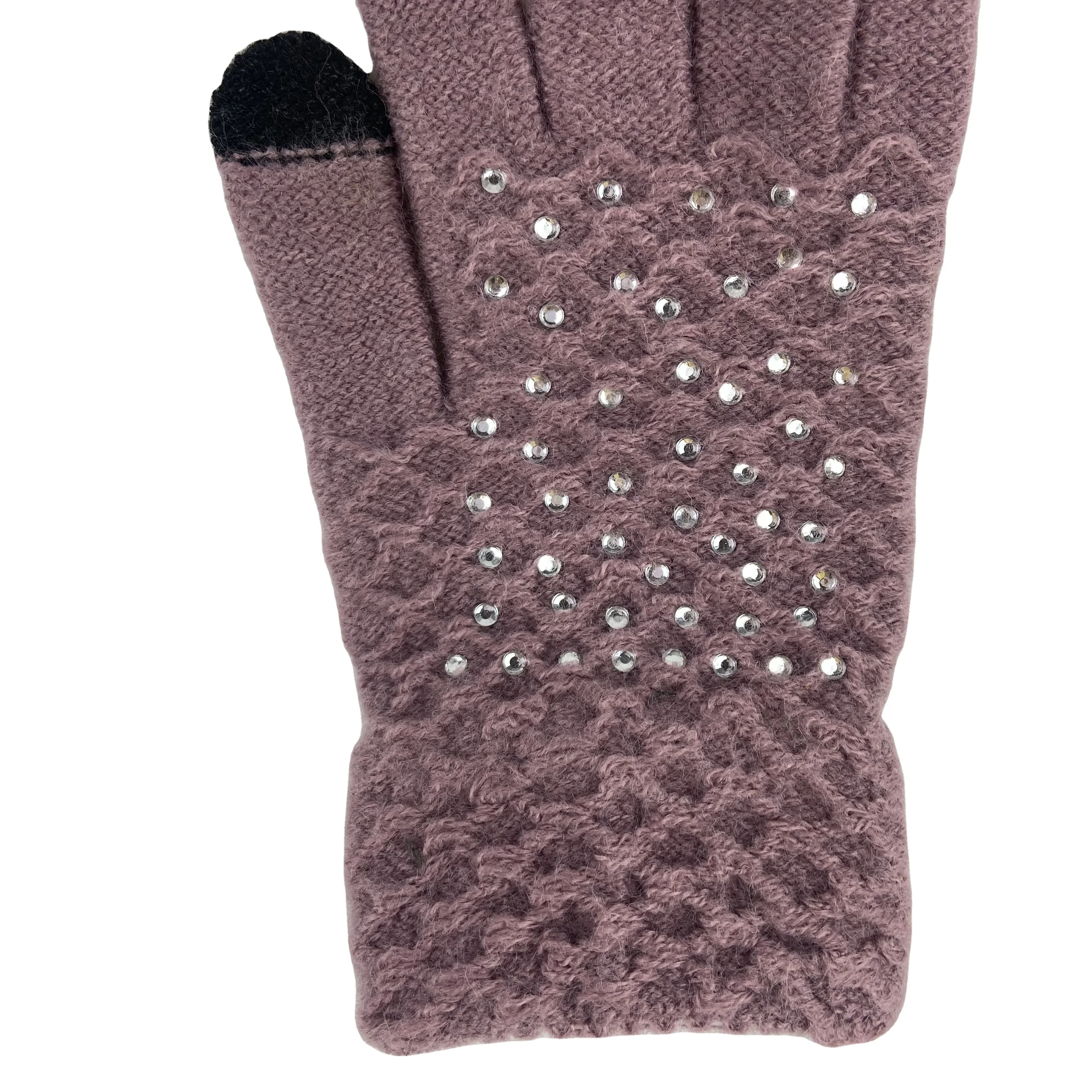 2021 теплые вязаные оригинальные Акриловые Алмазные Блестки зимние Волшебные варежки для сенсорного экрана для женщин