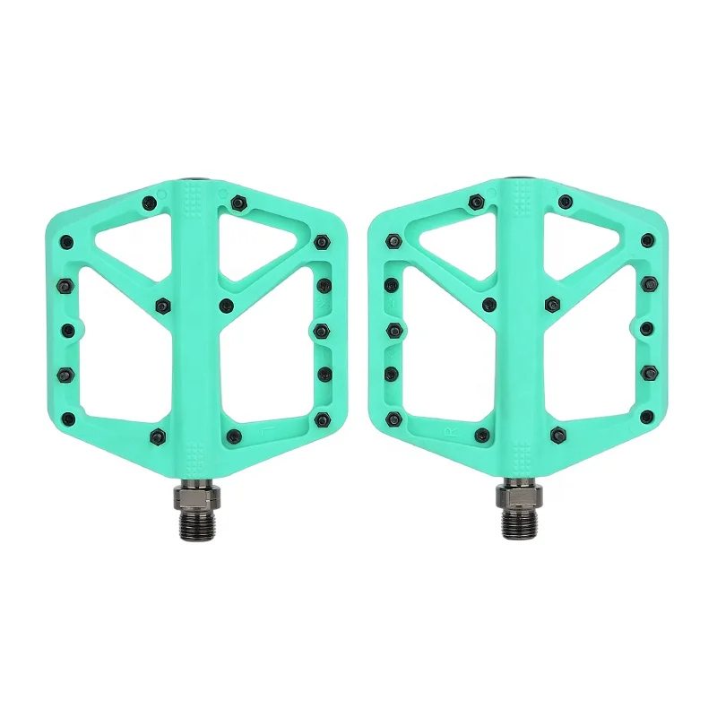 Guaranteed Colorful Light Weight Pedal MTB BMX Foading Bike Parts Cycling Axle CNC Nylon plastic Bicycle Pedal