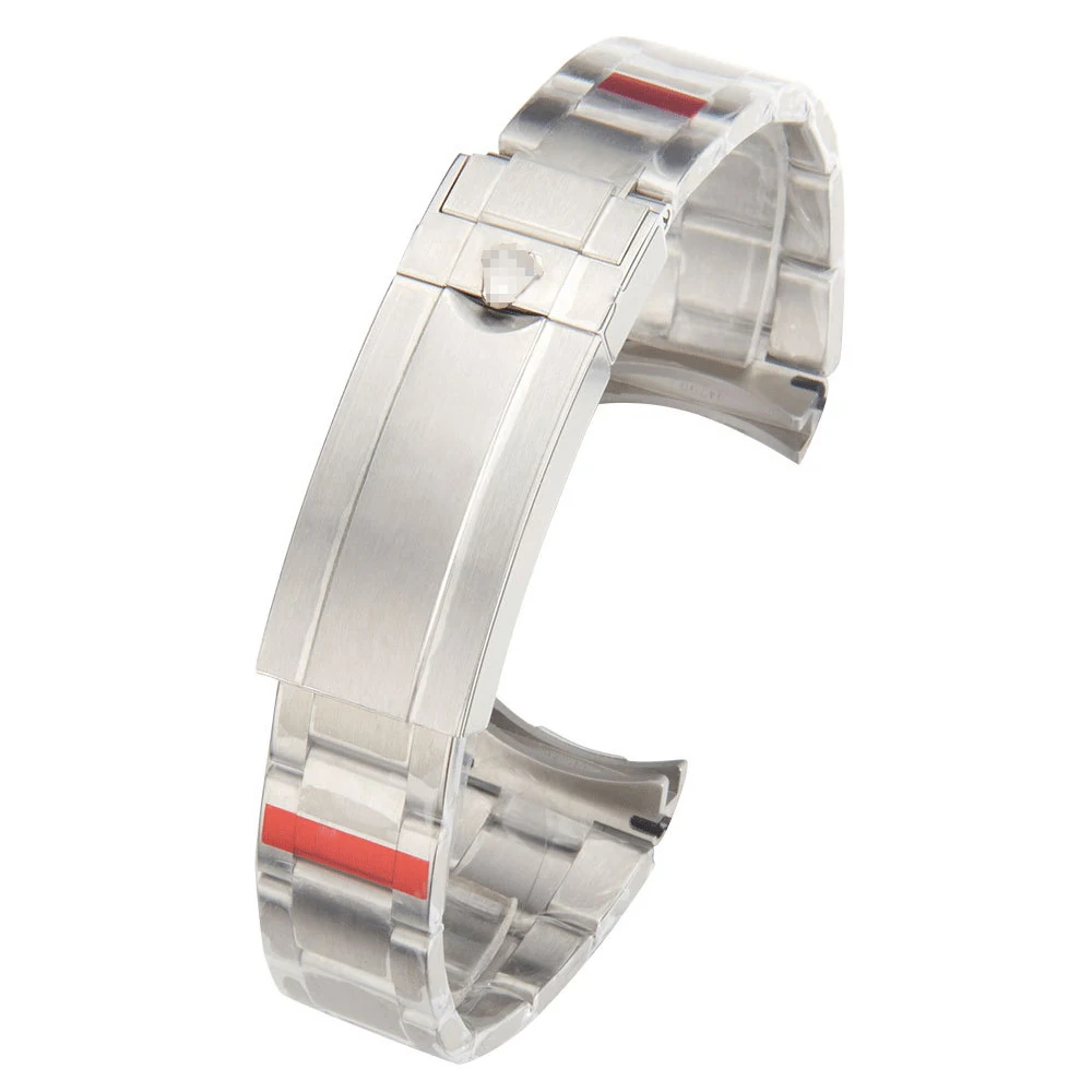 Watch Bracelet For Men Fine Tuning Pull Button Clasp Strap Stainless Steel Watch Band