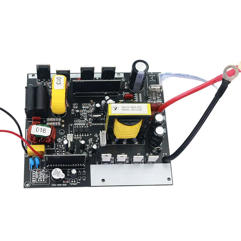 Solid Electric Pure Sine Wave Inverter Inversor 600w DC 12V 24V To AC 110V 220V Intelligent Power Inverter 500W