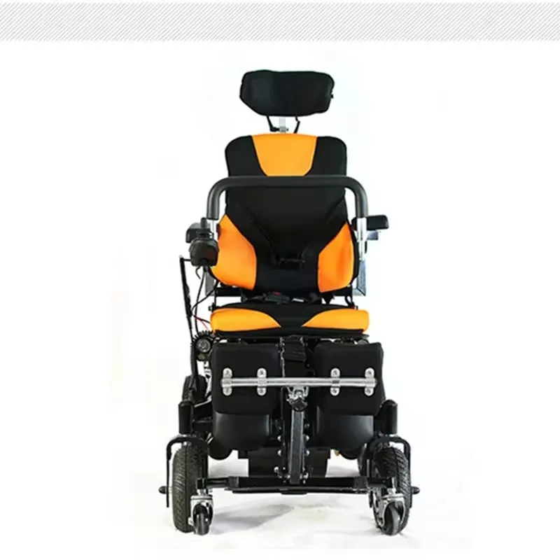 High Quality Power Standing Up Wheelchair For Handicapped Brushless Motor Electric Wheel Chair