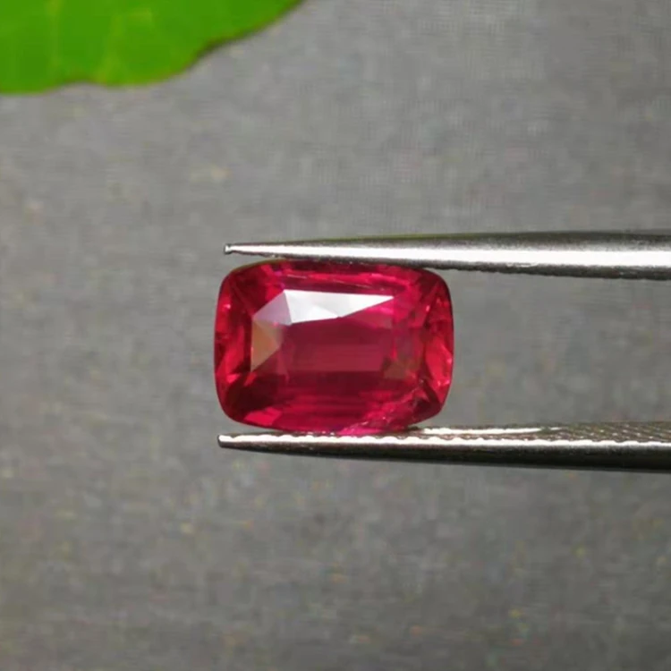 Beautiful Red Color Ruby Loose Stone Jewelry 3.1ct Natural Unheated Ruby Gemstone