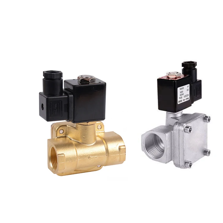 SK DN15 1/2 inch AC220V 16bar brass normally open high pressure pilot type water solenoid valve