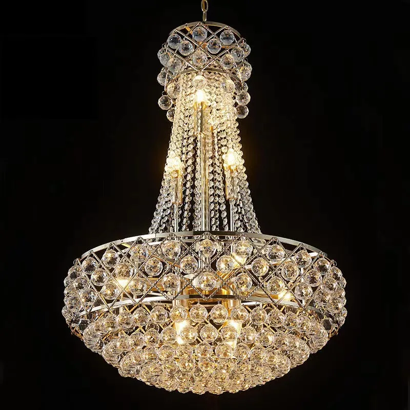New design Luxury Chandelier Silver Gold Chandelier Ceiling Light Wedding For Parties