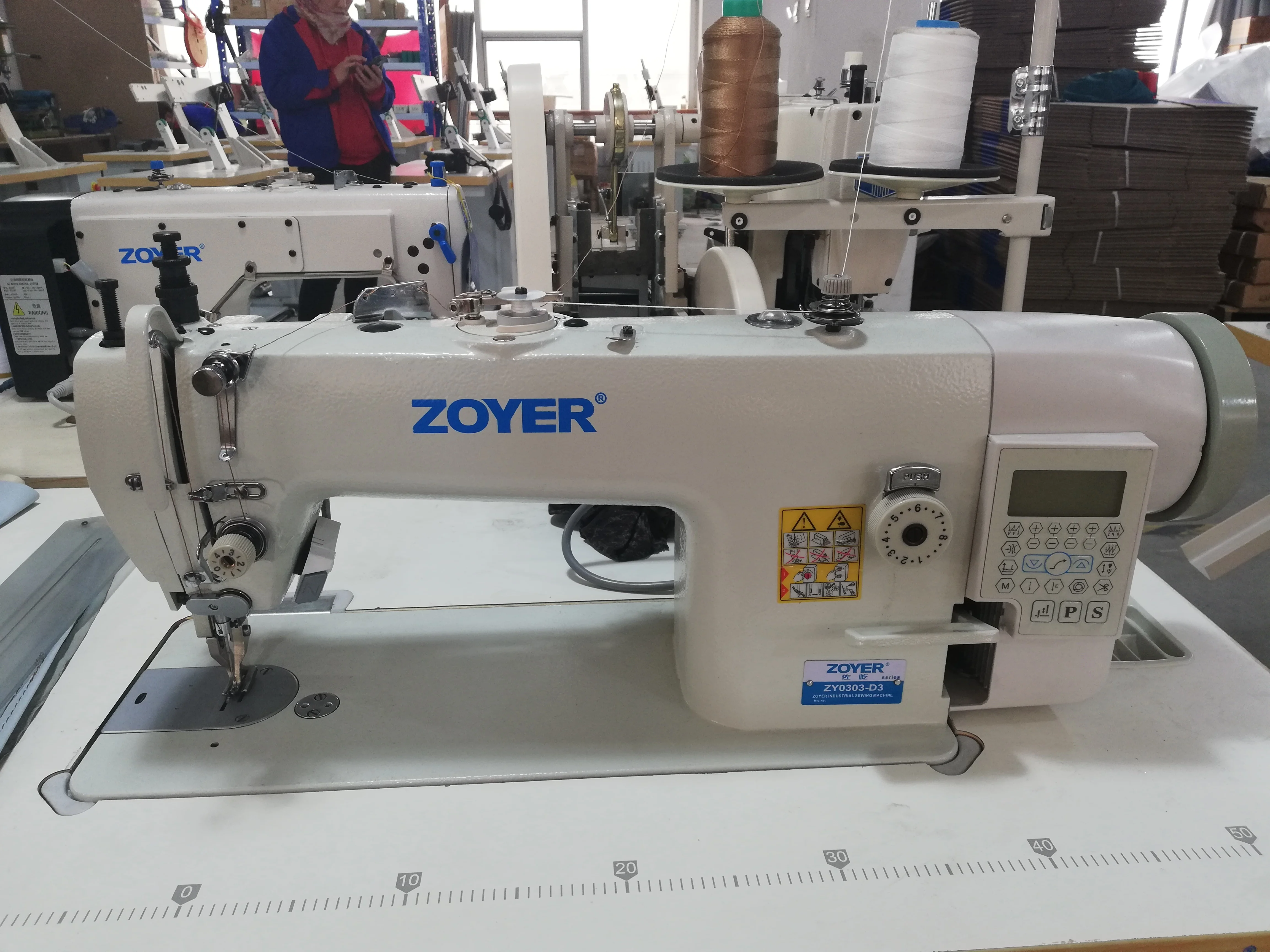 Хит продаж промышленная швейная машина ZOYER ZY0303 для тяжелых условий эксплуатации