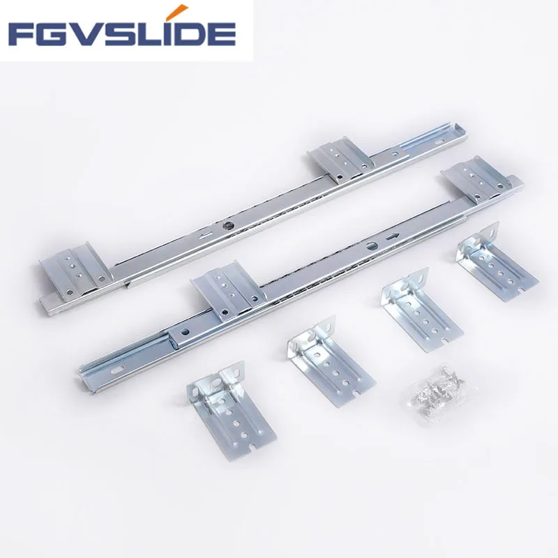 Cabinet Accessories Telescopic 27mm Full Extension Ball Bearing Drawer Slide For Drawer Rail