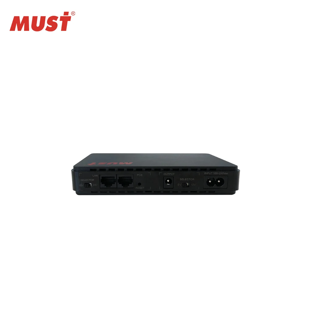  Литиевая батарея MUST EC series 15 Вт 30 8800 мАч ИБП постоянного тока 12 В 9 Poe мини-ибп