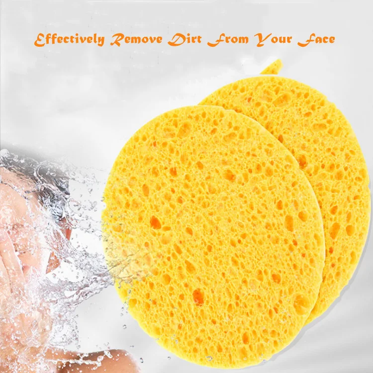 Оптовая продажа, целлюлозная отшелушивающая губка для лица AWK для ежедневного глубокого очищения