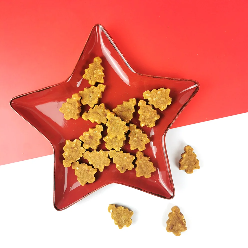 100g Xmas tree Gourmet Dog Treats Santa Paws Treats Holiday Themed Dog Biscuits
