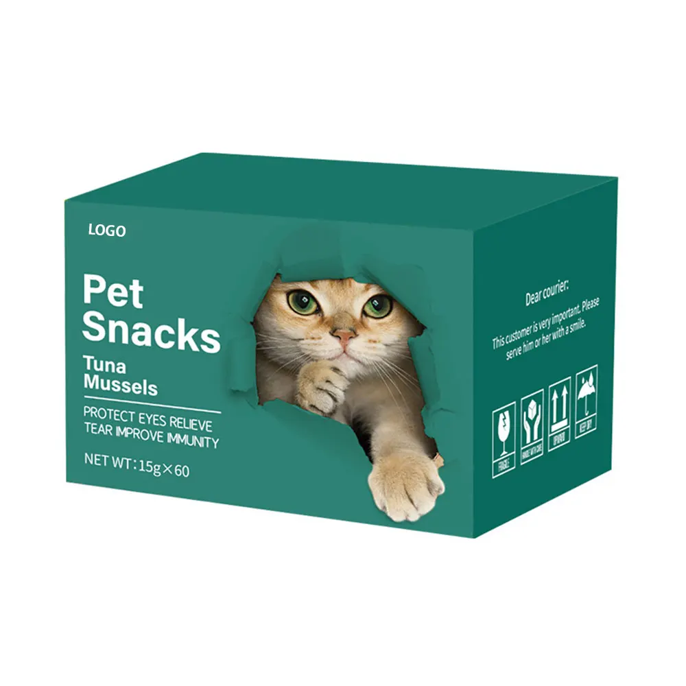 Wholesale Delicious Cat Snacks Nutrition Cat Food Pet Snacks Snacks Natural Tuna Chicken Flavored Wet Food Pack