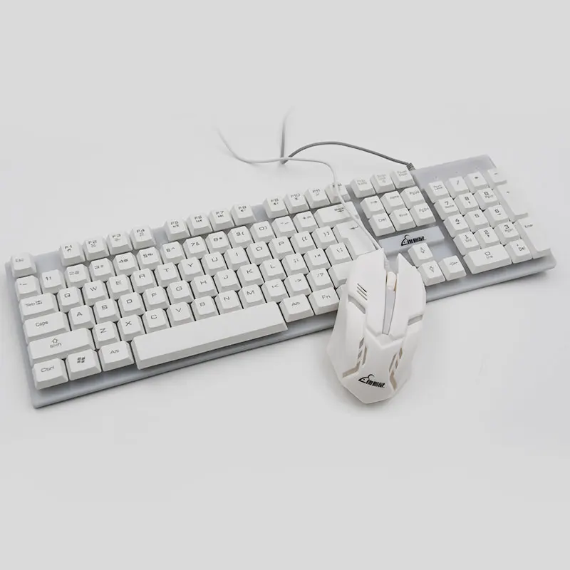 JINMS KM006 Wired Keyboard and Mouse Set RGB Gaming Keyboard and Mouse Combo for Gaming Office