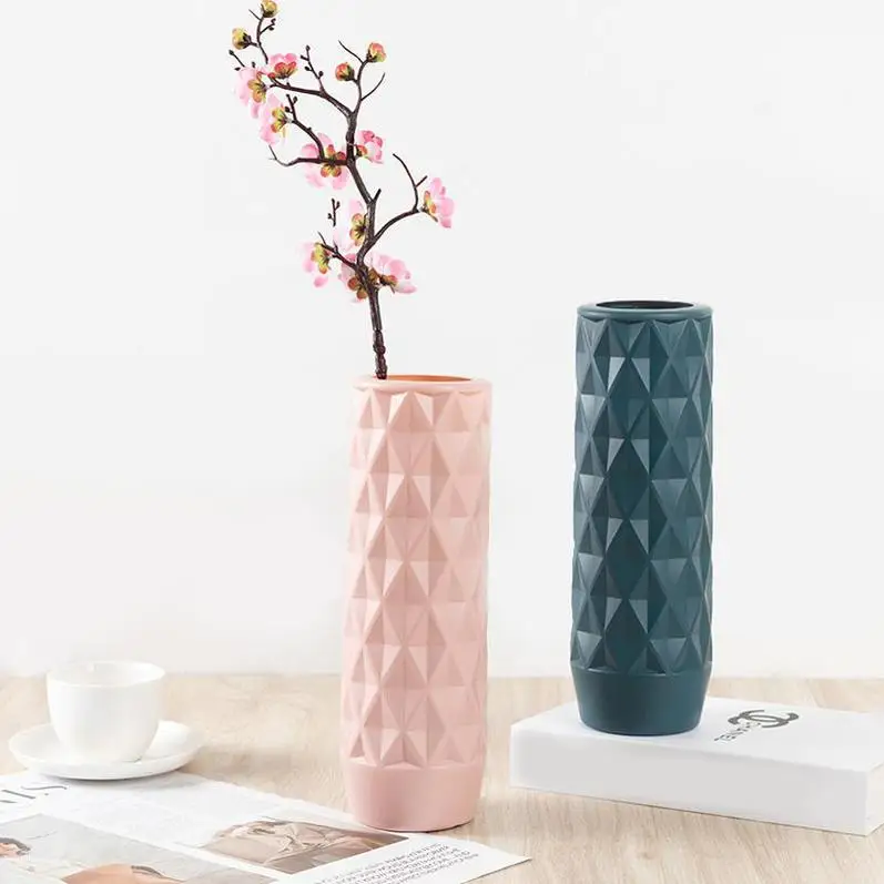 Flower Vase Home Decor Mold De Modern Mini Wedding Porcelain Small White For Centerpieces Wedding Plastic Fake Flowers With Vase