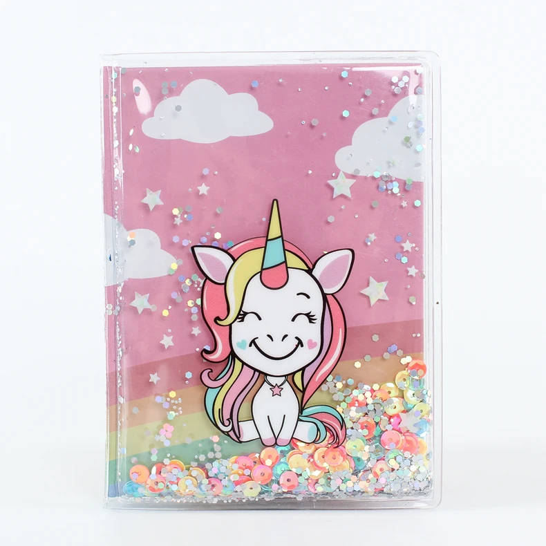 Wholesale A5 A6 unicorn design notebook Cartoon diary note book