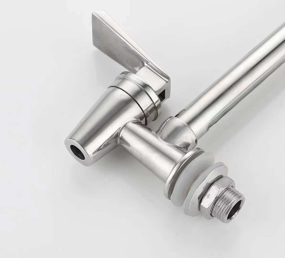 7.5 inches Food Grade stainless steel water tap/spigot/faucet with sight glass 10-inch Sight Glass Spigot Clear View Water Level