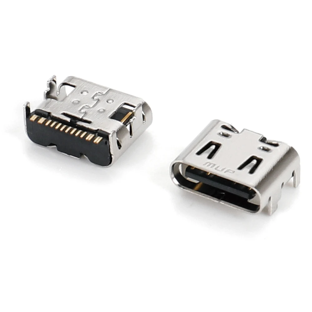MUP 16pin  On-board   SMT type  USB C Connector PCB  mini small size usb c type  female dip for IoT medical devices  NFC reader
