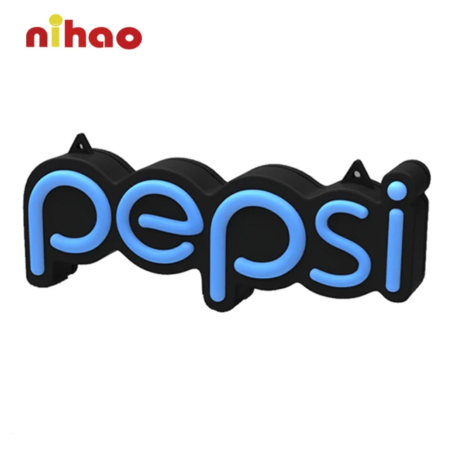 Индивидуальный CE ROHS NIHAO рекламный светодиодный неоновый лайтбокс PEPSI для рекламы в помещении и на улице