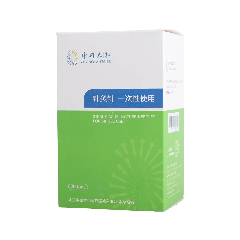Zhongyan Taihe 200 шт. медицинские одноразовые внутридермальные иглы для безболезненной терапии акупунктуры с серебряной