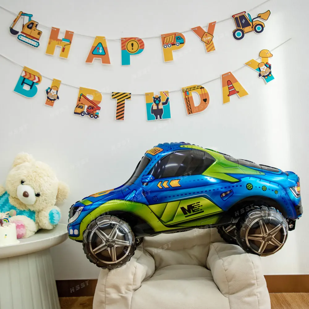 New Design Boy Gifts Inflatable Toys Party Decor globos Decoration parties Jeep Sports Car Shaped 3D Mylar Foil Balloons