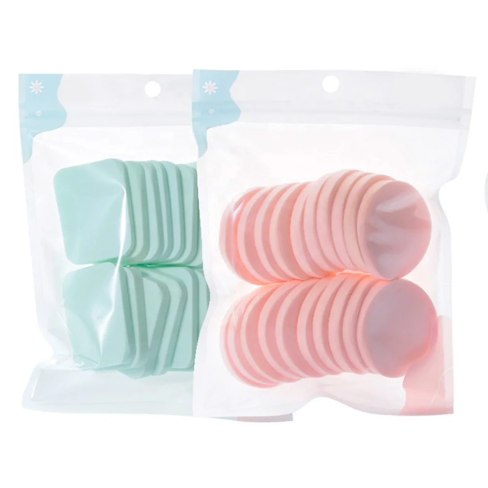 Wholesale Facial 20pcs Latex Free Foundation Sponge Cosmetic Blender Wet Use Makeup Sponge Customized Makeup Powder Puff