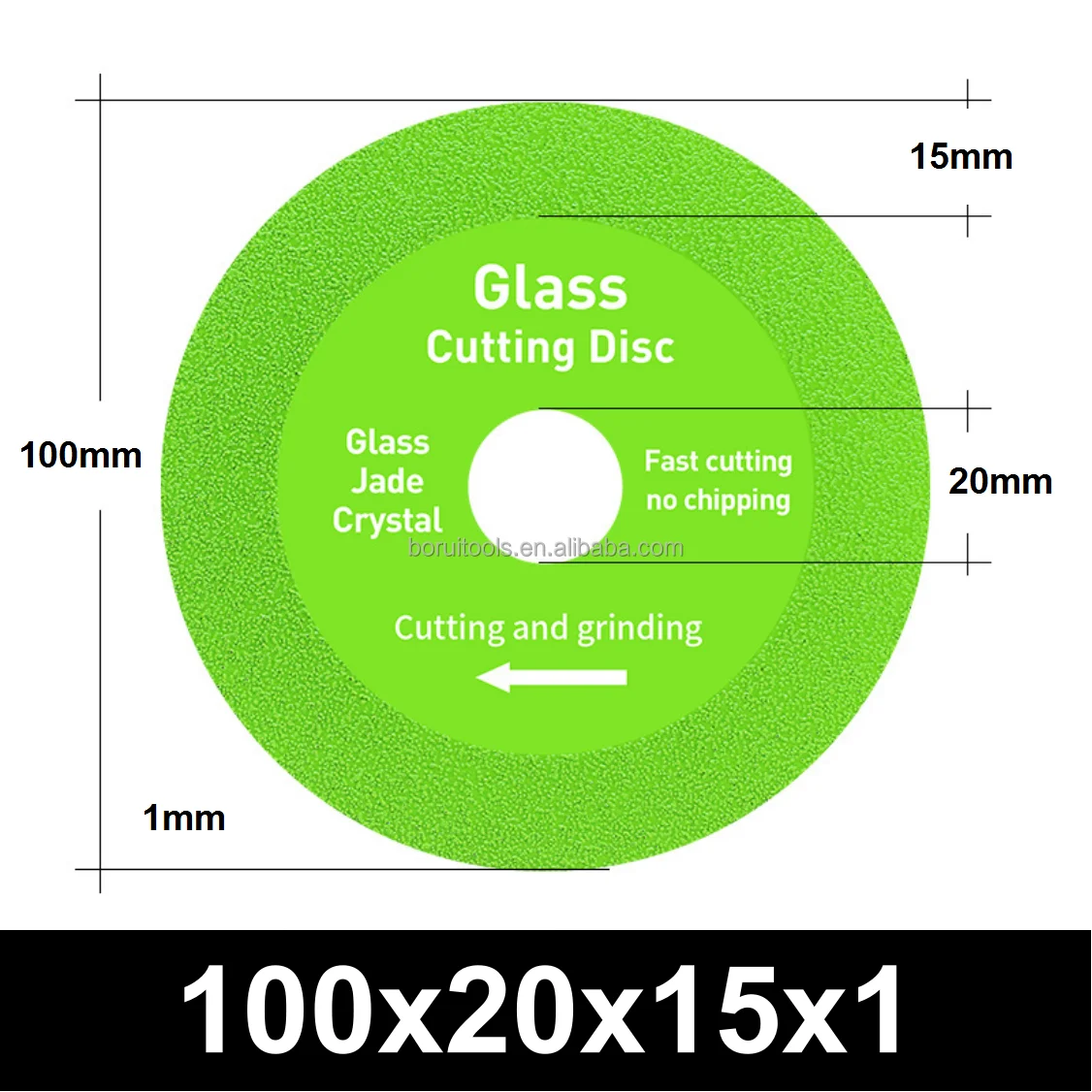 SUBORUI 4inch 100mm 115mm Green Jade Glass Cutter Thin Diamond Marble Saw Blade Ceramic Tile Glass Cutting Disk Disc for glass