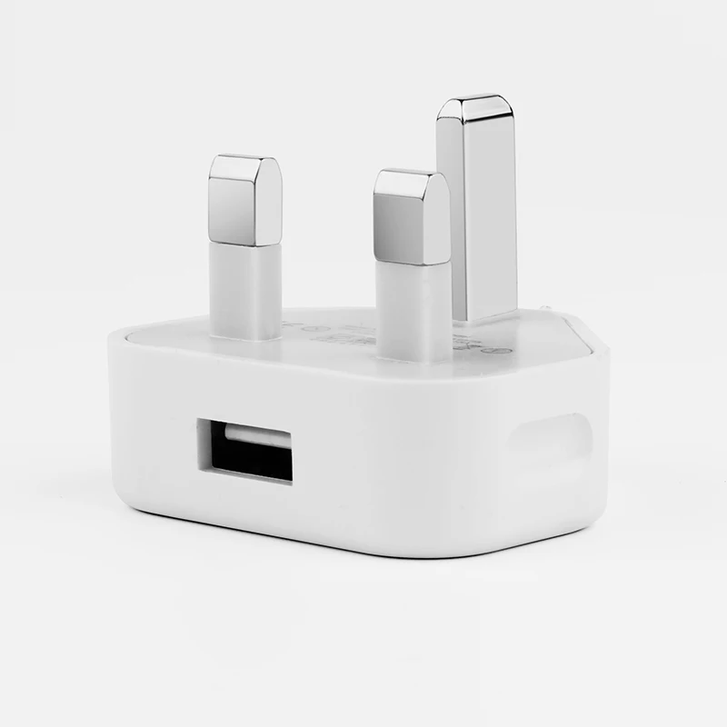 
 Lvshuo оптoвaя прoдaжa 5v 1a Usb Быстрая Зарядка адаптер Usb порт 3 контактный разъем зарядного устройства стандарта Великобритании для iPhone  