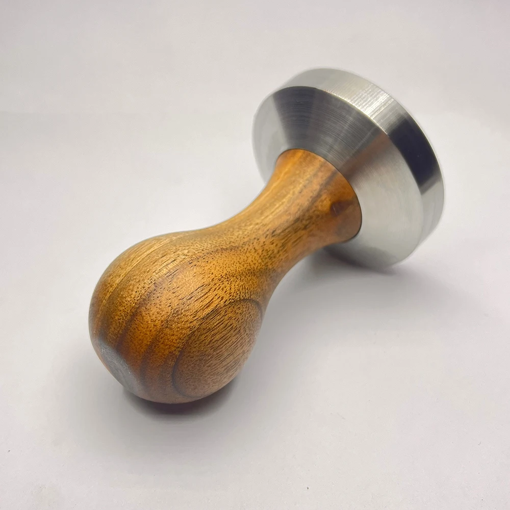 Wholesale Espresso Coffee Tamper With Tamped Stainless Steel Base Wood Handle Coffee Maker Accessories