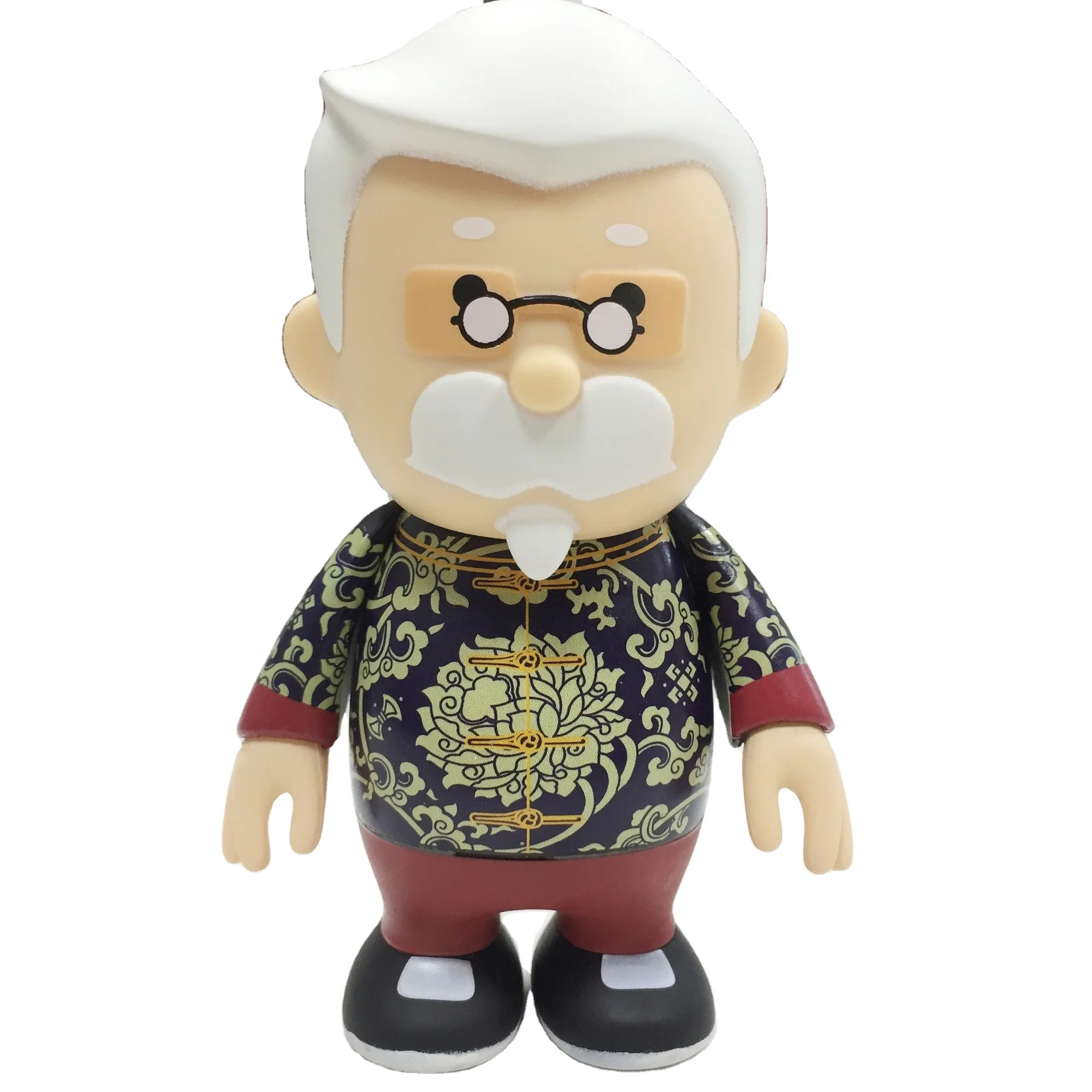 Dongguan 10 Years Factory Custom 3D Cartoon Character PVC Figurines with Base Mini Cute KFC Doll Action Figure
