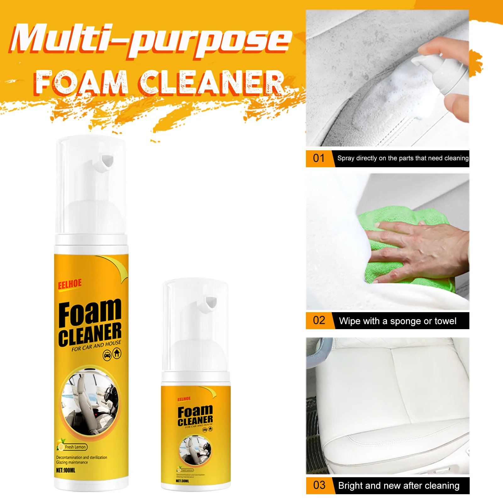 OEM Wholesale Factory Low Price Cleaner High Quality Multi-purpose Foam Cleaner Spray