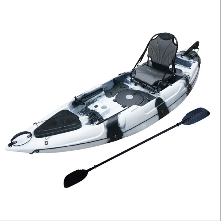 10 ft Recycled Hard Plastic Solo Paddling Fishing Canoe/Kayak for Sale