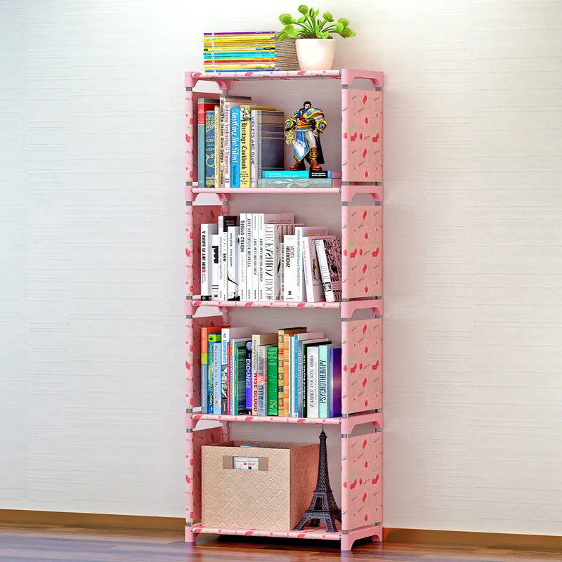 modern Floor Standing Book Storage Rack, corner metal kids bookcase bookshelf