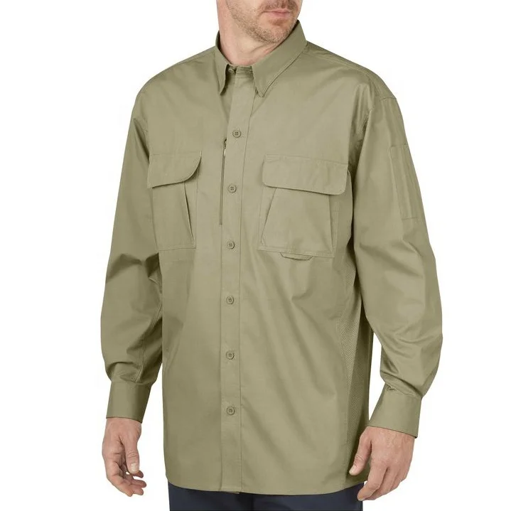 7oz HRC 2 up to 50 washes 100% cotton FR cotton flame fire resistant arc proof work shirt uniforms for electricians FR marking