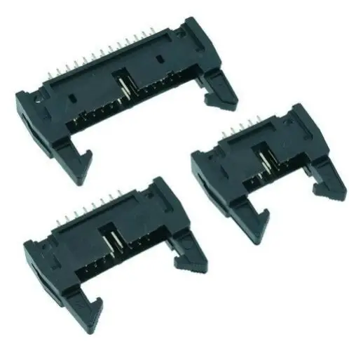 IDC Блокировка PCB Plug Box Header прямые блокировочные Разъемы 2,54 мм шаг от-10 до 40 способов