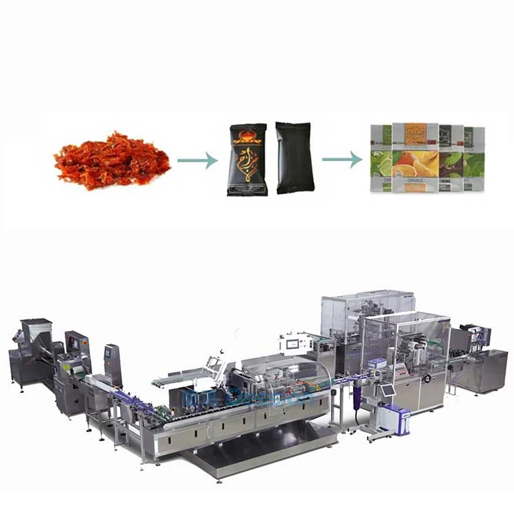 Автоматическая упаковочная линия для кальяна, упаковочная машина для кальяна, мелассы, бумажная упаковочная машина для Шиша