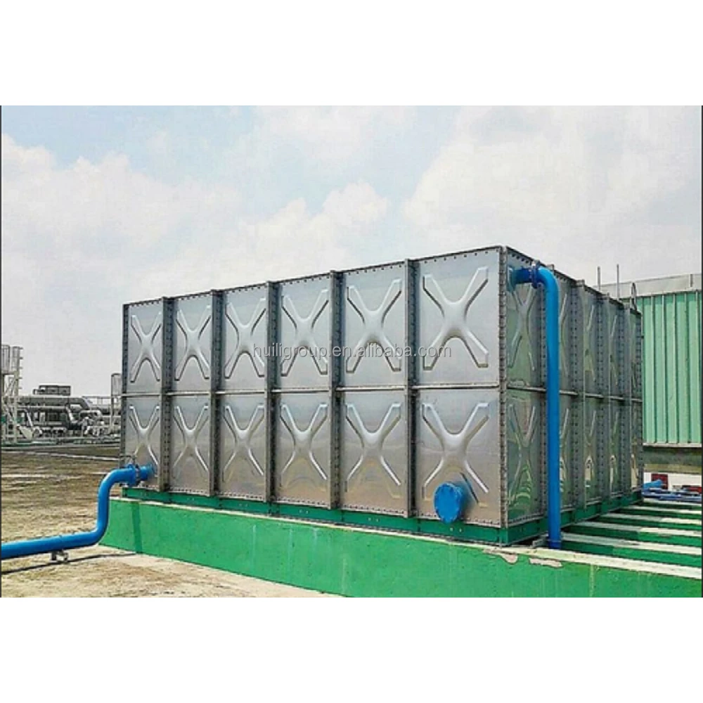 Sectional Square Bolted Stainless Steel Water Storage Tank SS 304 316 50000 Gallon Litre Liter Cubic Pressed Water Tank