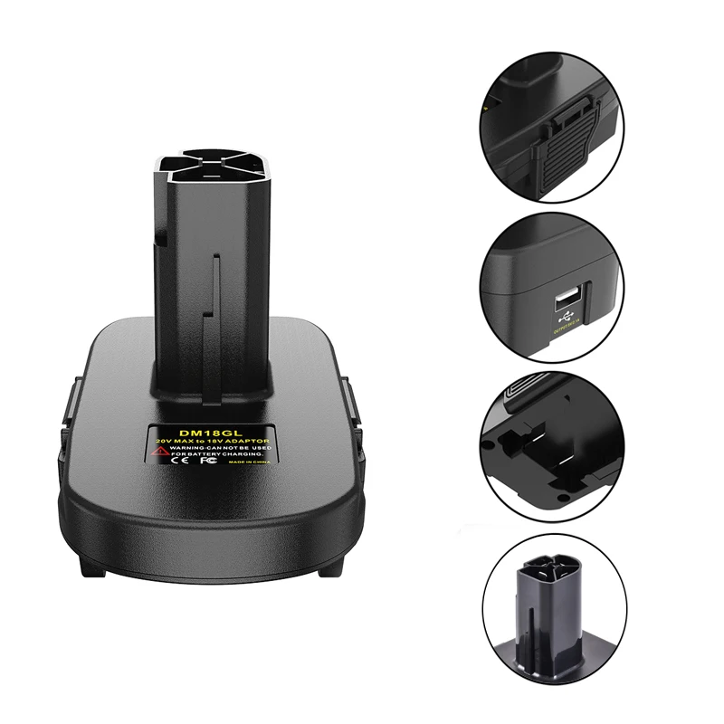 for DeWaltt / for Milwaukeee 20V li-ion battery to Craftsman 19.2V li-ion battery/Ni-MH battery power tool adapter