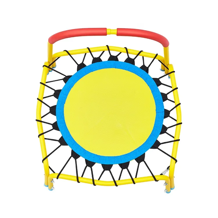 Hot Popular Top Quality Home Indoor Gym Small Jumping Bed Child Round Mini Trampoline Manufacturers Kid With Handle