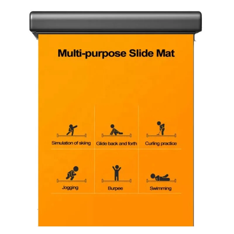 Amazon hot sale New Arrivals dropshipping  multi-function customization PVC Sliding Board Workout ski Board Fitness slide mat