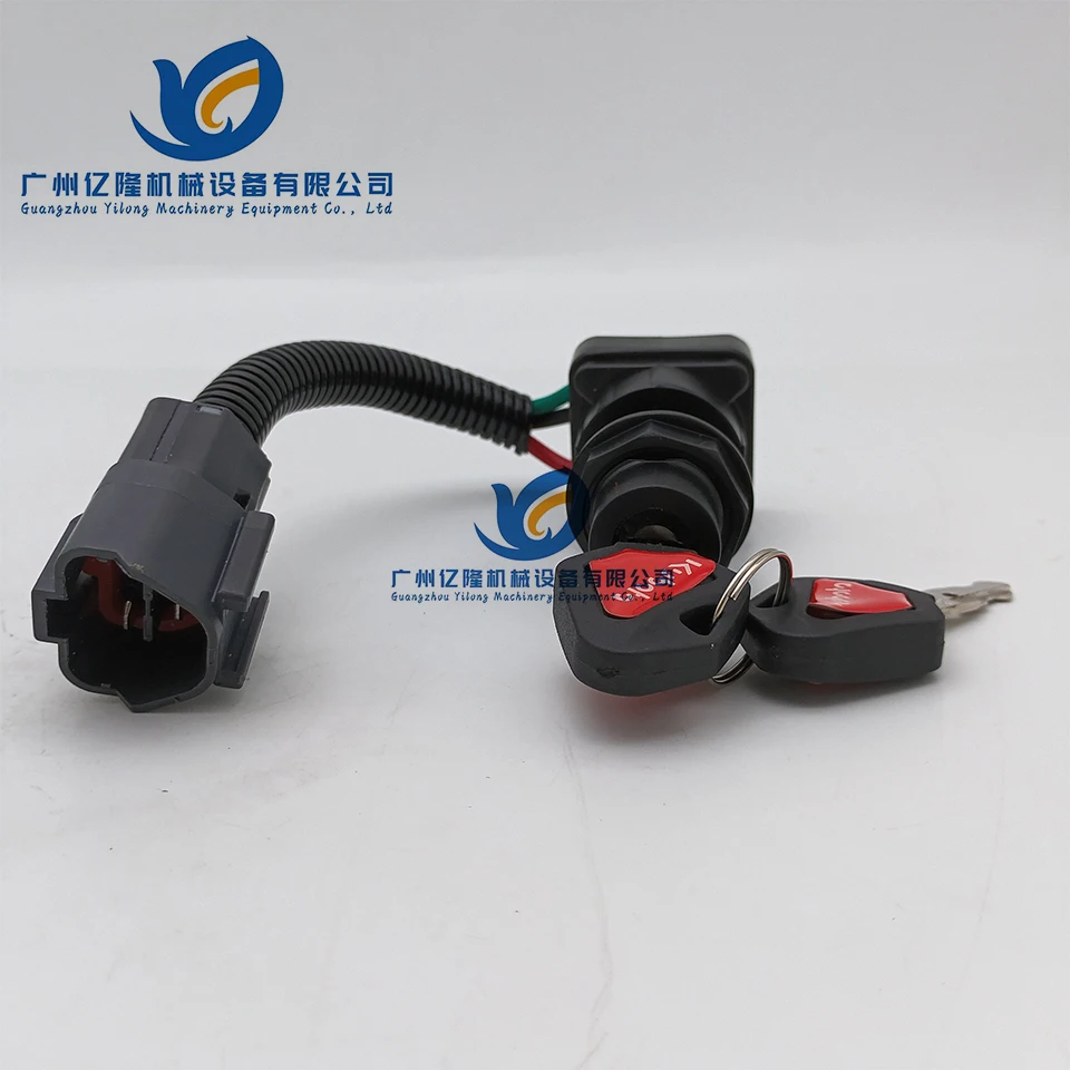 Для u15 KX17 KX20 KX25 KX30 KX35 KX40 45 выключатель зажигания ключ запуска электрический дверной замок экскаватор аксессуары копание