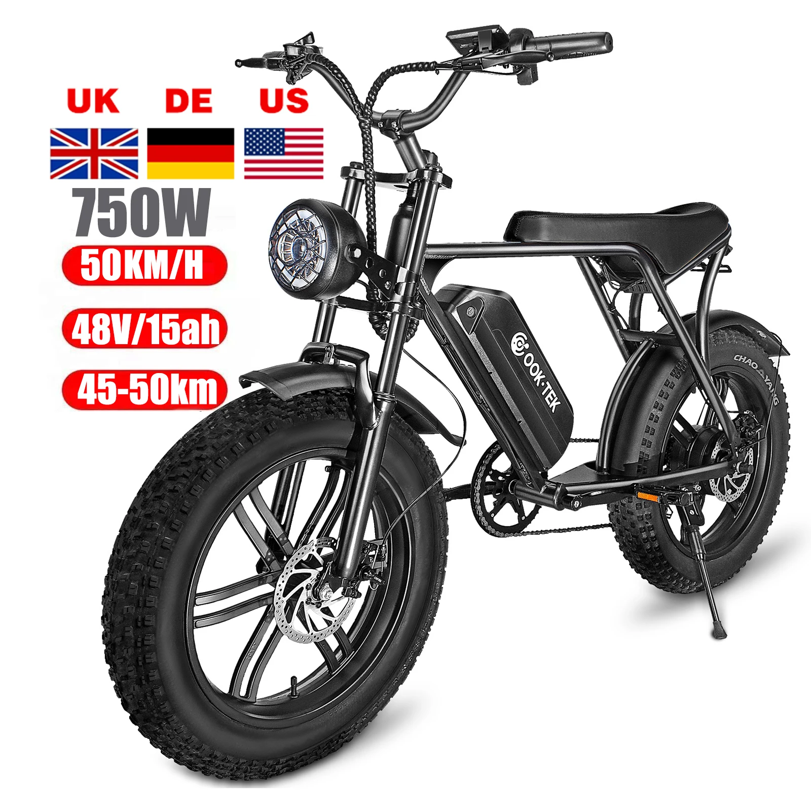 2023 popular Electric mountain bike with fat tire electric bicycle 750W motor 20 inch adult E Bike