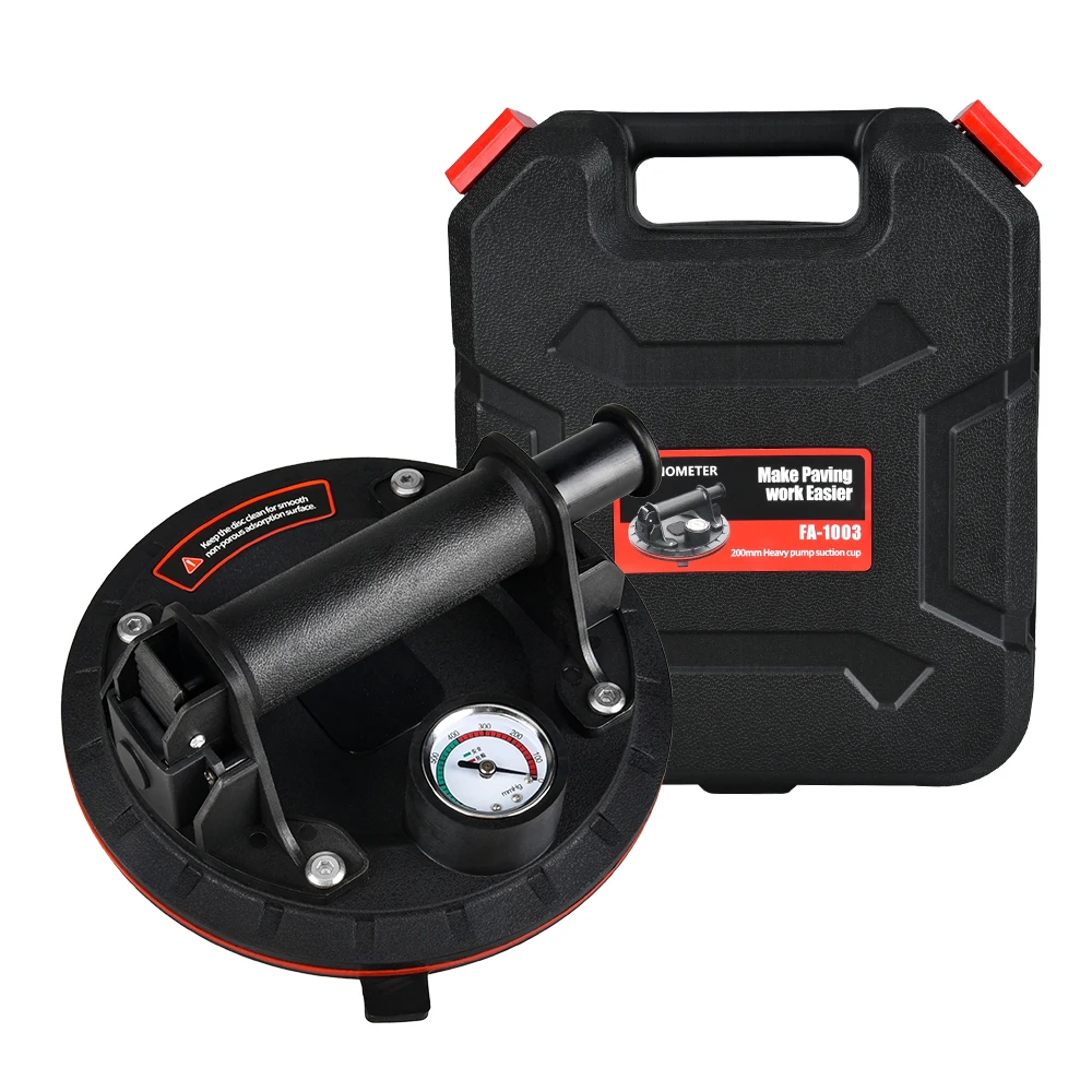 Glass Vacuum Suction Cup Lifter Heavy Duty Hand-held Vacuum Panel Lifter, Powerful Industrial Glass Sucker Carrier with Handle