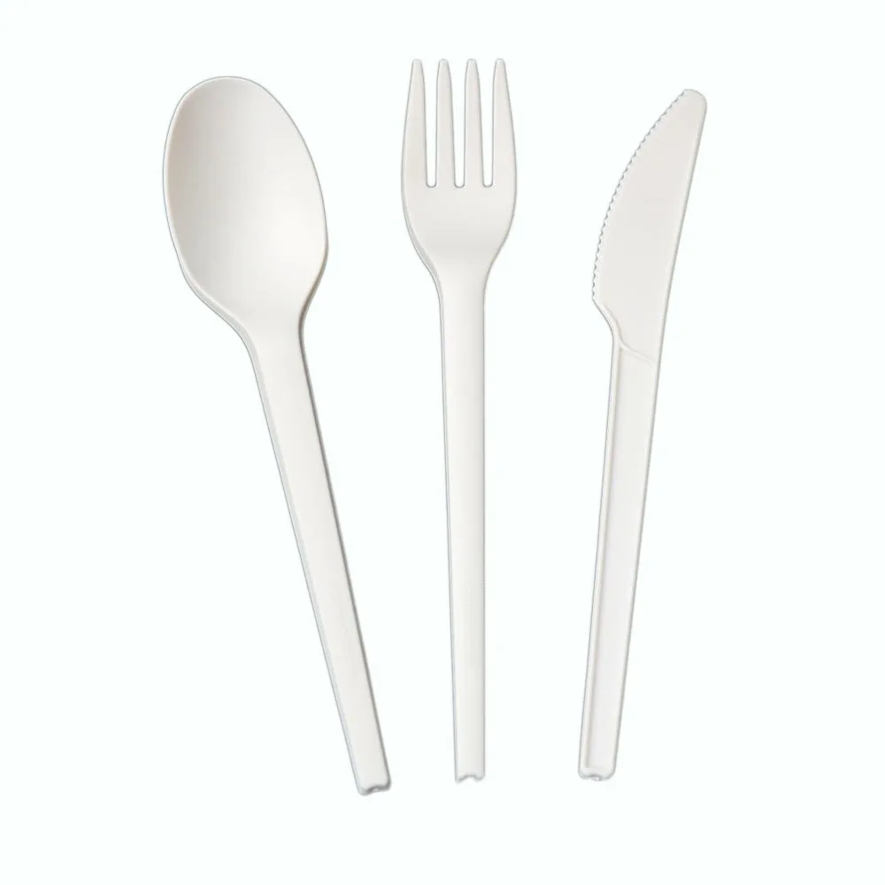 cornstarch PP plastic spoon and fork