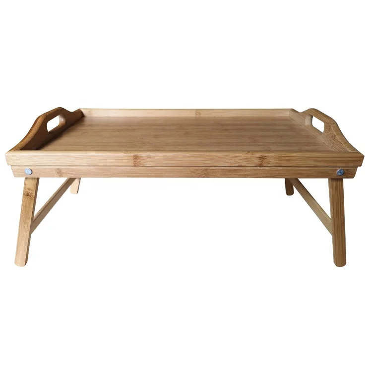 Недорогой поднос из бамбука для спальни в еды естественном