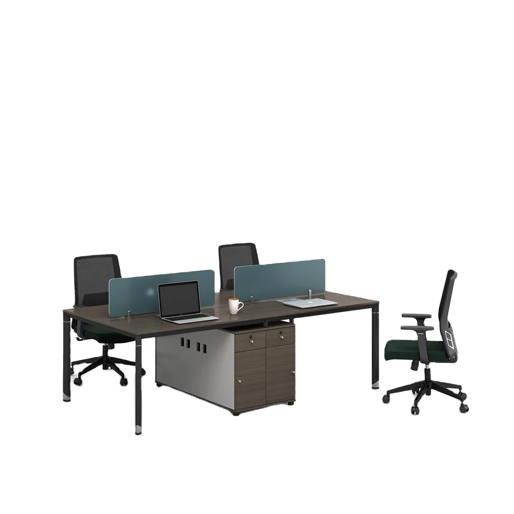 Modern Office Cubicle Staff Workstation Desk Office Table Solid Wood Open Office Workstation