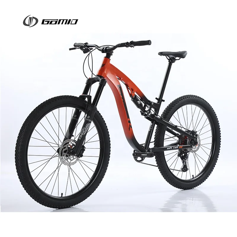 GOMID trail bisiklet full suspension Mountain Bike SHIMANO gear cycle soft tail mountainbike thru axle bicicletas custom Bicycle