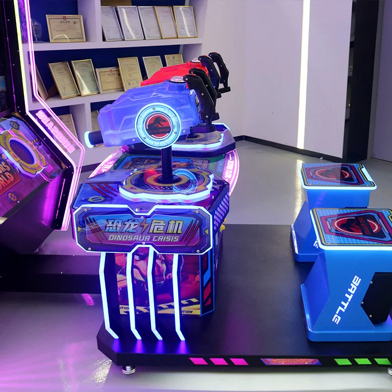 Dinosaur game machine dinosaur world gun shooting arcade game machine for kids game center coin operated