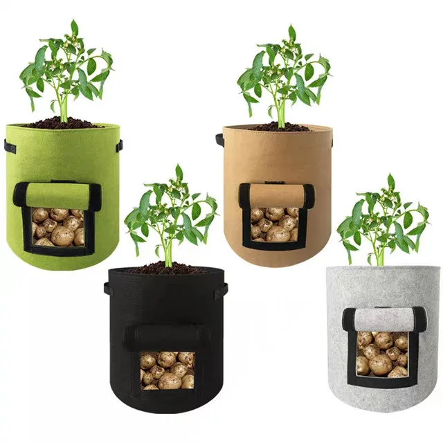 Wholesale High Quality Felt Potato Grow Bags Planting Bags For Garden