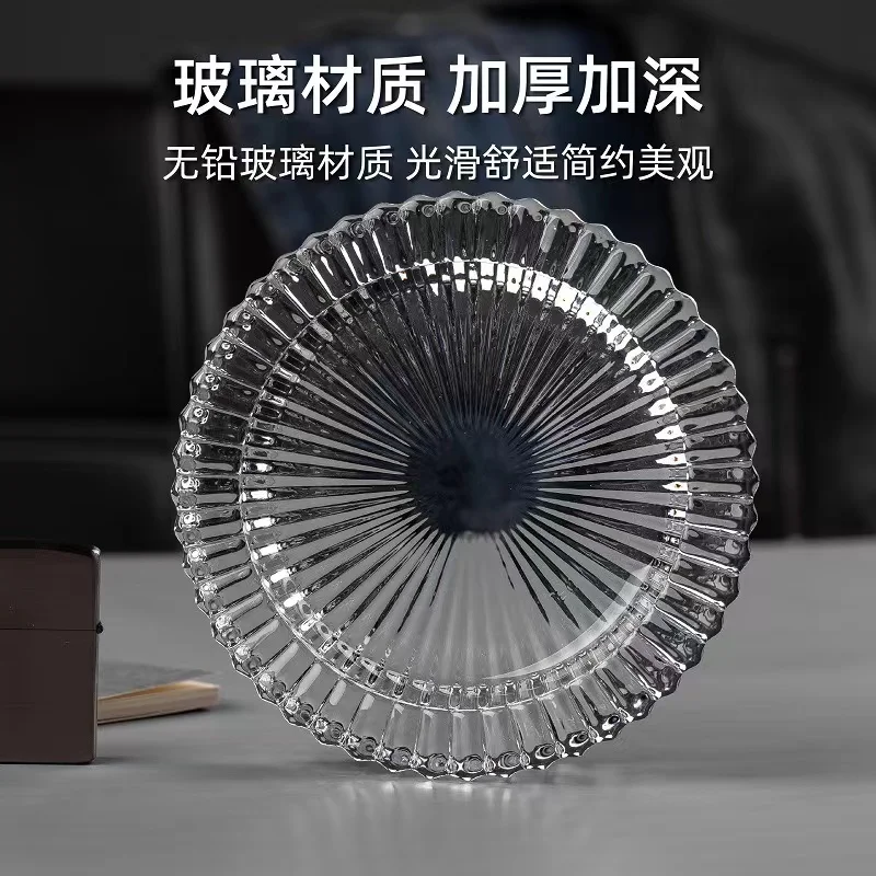 Fancy Personalized Custom Printed Logo New Style Glass Ashtray