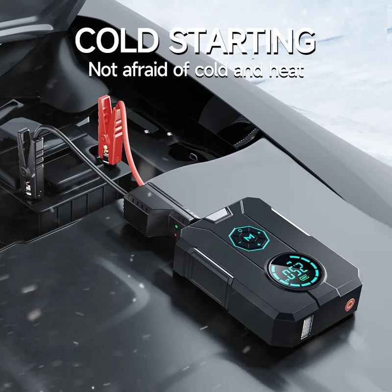 High Power Portable Lithium Battery Car Jump Starter Multi-Function ABS Air Pump With Power Bank