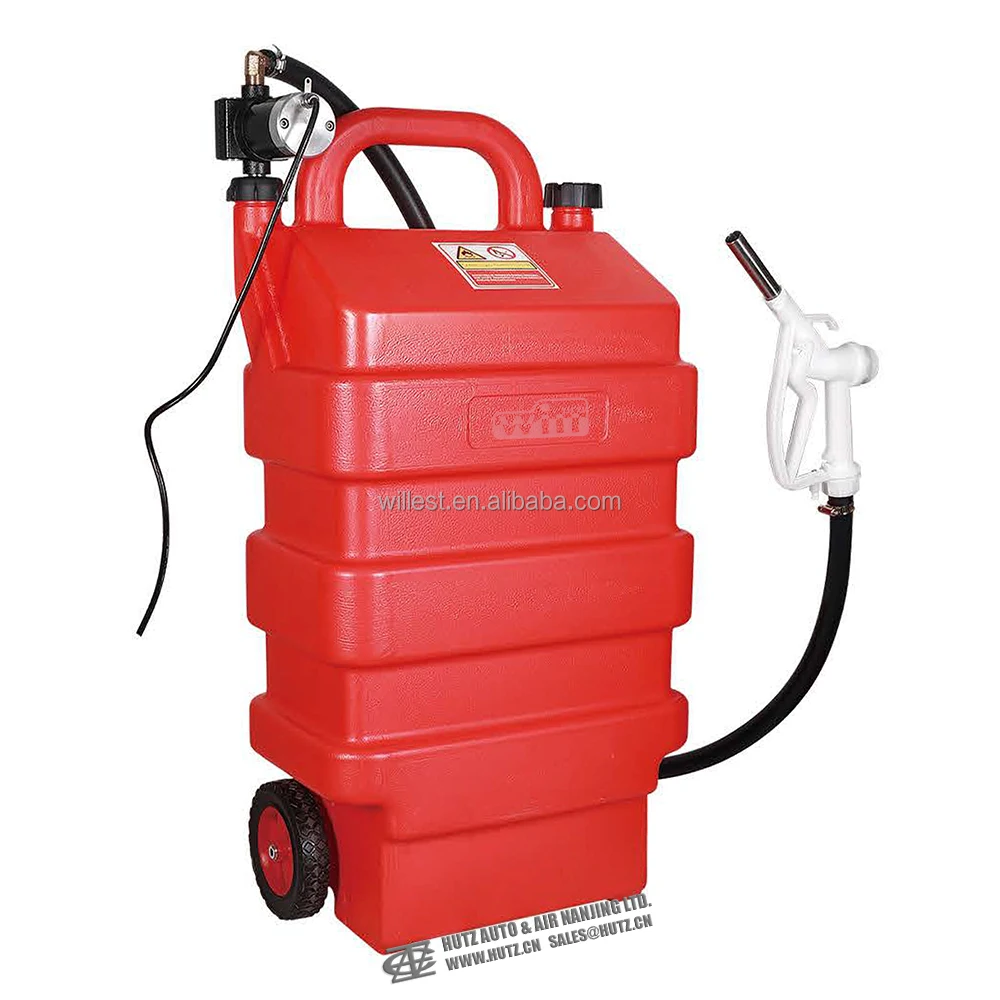 16 gallon plastic fuel container for automotive, marine HUTZ 60 L fuel tank with 12 v DC pump FC60DN01 gas tank with pump